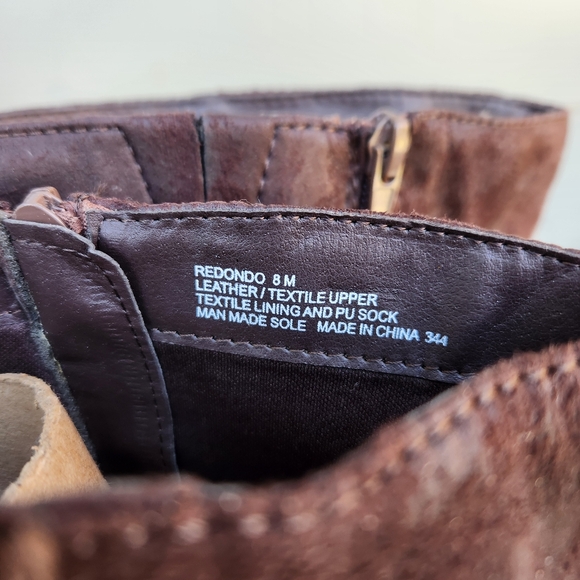 Steve Madden Redondo Brown Leather Heeled Boots - Size 8 M - Picture 6 of 11